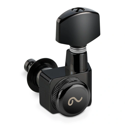 Schaller 6-in-Line Locking Machine Heads F-Series Black Left-Hand 1:18 Ratio