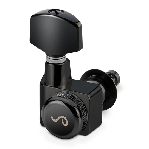 Schaller 6-in-Line Locking Machine Heads F-Series Black 1:18 Ratio