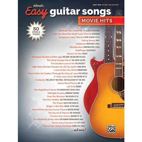 Alfreds Easy Guitar Songs Movie Hits