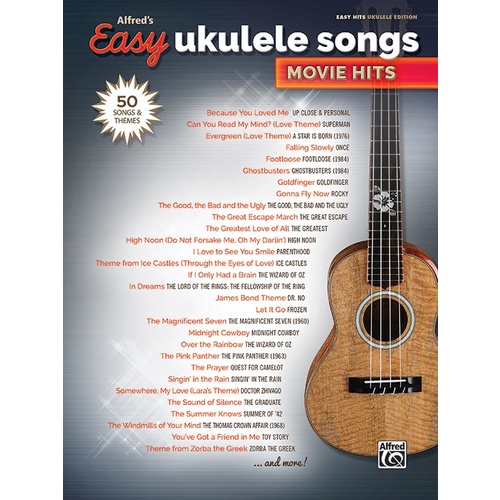 Alfreds Easy Ukulele Songs Movie Hits