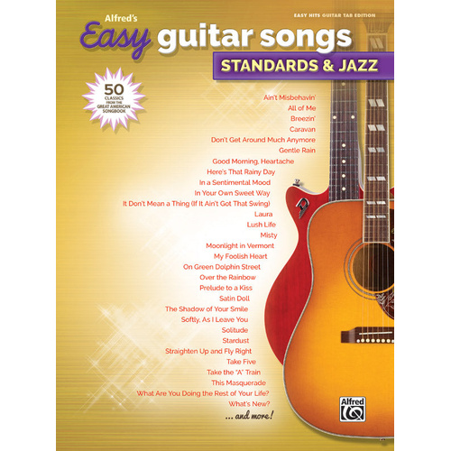 Alfred's Easy Guitar Songs: Standards & Jazz Sheet Music