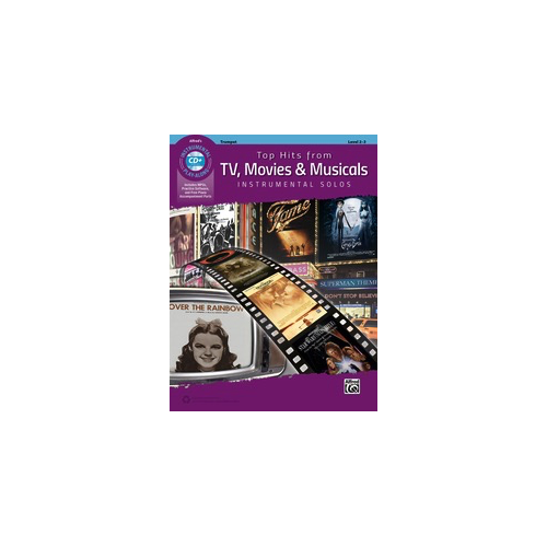 Top Hits from TV Movies & Musicals Trumpet Book/CD by Various - Alfred Music