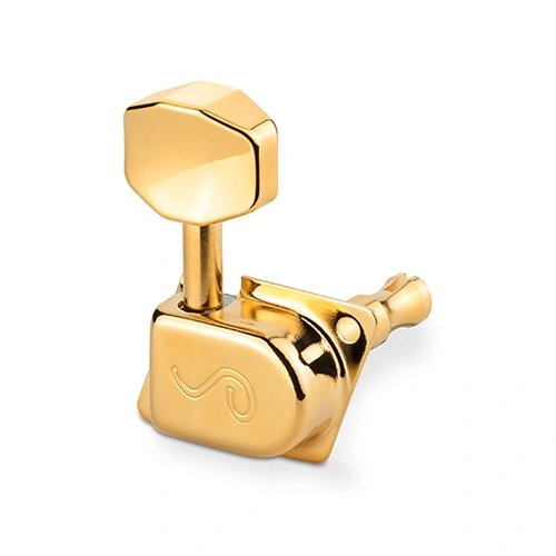 Schaller Original F-Series 70s Gold 6-in-Line Machine Heads Set