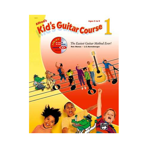 Alfred's Kid's Guitar Course 1 Book with Online Audio and DVD