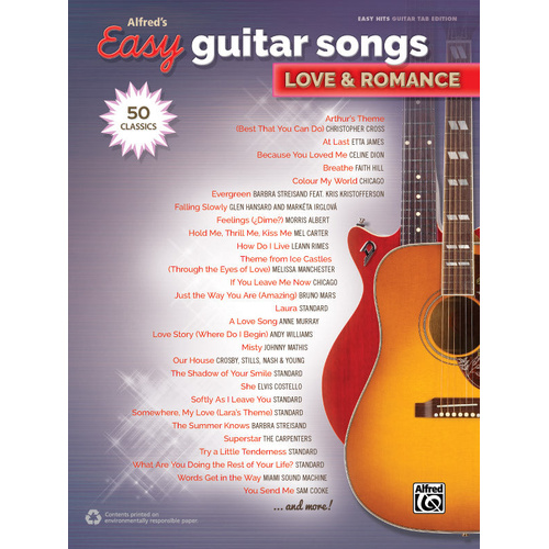Alfred's Easy Guitar Songs: Love & Romance Edition