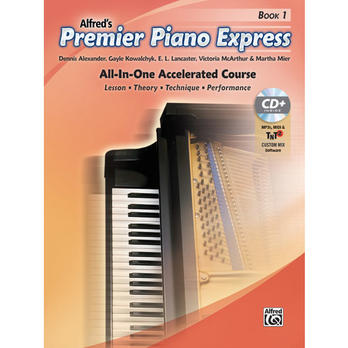 Alfred's Premier Piano Express Book 1 All-In-One Accelerated Course Music 