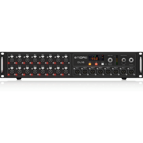 Midas DL16 Stage Box 16 Input 8 Output with Microphone Preamplifiers, ULTRANET and ADAT Interfaces