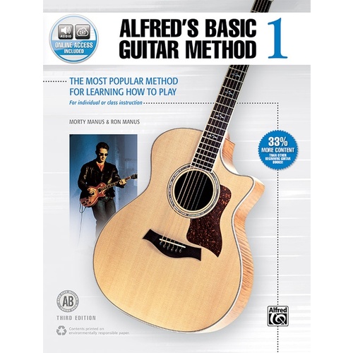 Alfreds Basic Guitar Method 1 Book/Oa