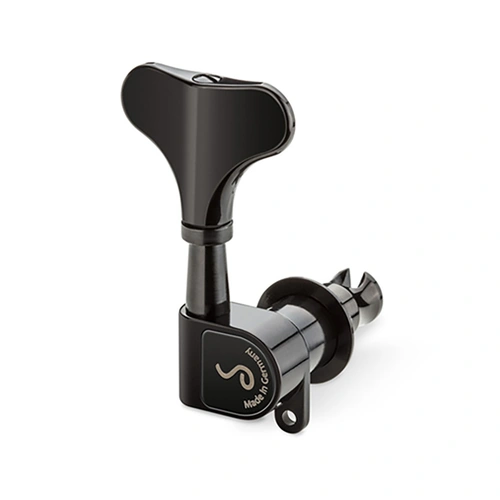 Schaller M4 180 Light Black Bass Tuning Machines 4/L - Precision Tuning, High-Grade Aluminium, 1:20 Gear Ratio, 44g Per Piece
