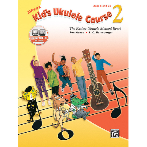 Alfred's Kids Ukulele Course Vol 2 Book with Online Audio