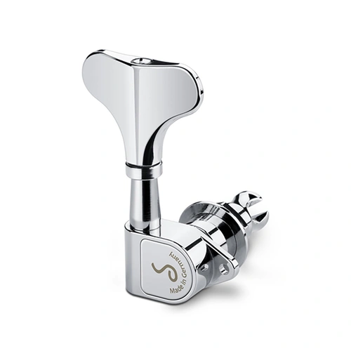 Schaller M4 90 Light Chrome Bass Machines 4/L Tuner with 1:20 Gear Ratio and 14mm Bore Diameter