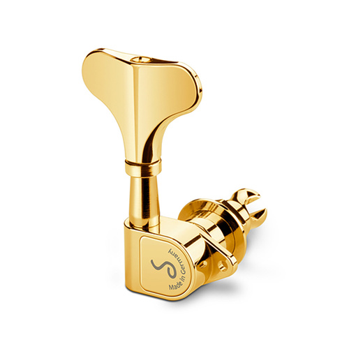 Schaller M4 90 Light Gold Bass Machines 4/L Tuner, Gear Ratio 1:20, 44g, 14mm Bore Diameter