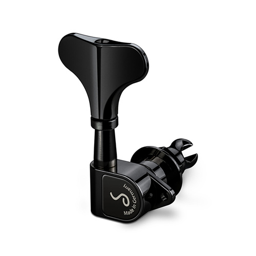 Schaller Bass Machines 2/2 M4 90 Light Black Tuner, 1:20 Gear Ratio, 44g, 14mm Bore Diameter