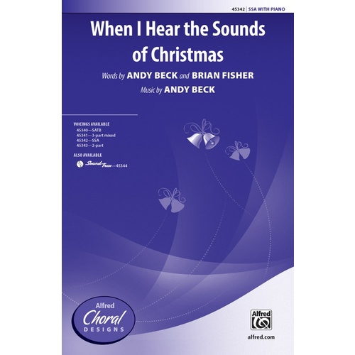 When I Hear the Sounds of Christmas SSA Choral Sheet Music 3 Part Treble