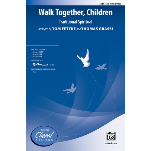 Walk Together Children SAB Choral Sheet Music