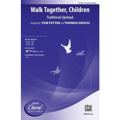 Walk Together Children SSA Choral Sheet Music