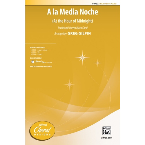 A la Media Noche SA Choral Sheet Music