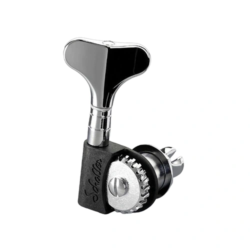 Schaller Bass Tuner 2/2 Chrome BM Light 10270203 with 1:22 Gear Ratio and Precision-Crafted Components