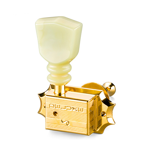 Schaller 3/3 G-Series Keystone Double Ring Kluson Machine Heads Gold