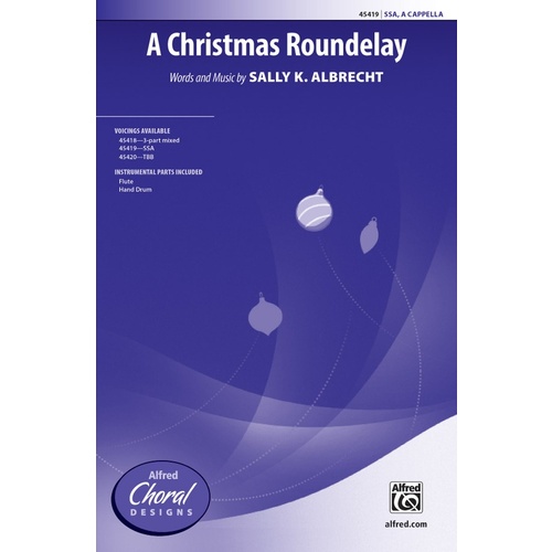 A Christmas Roundelay SSA Choral Sheet Music for 3 Part Treble/SSA