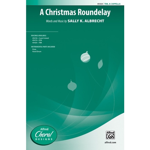 A Christmas Roundelay for Male Voices TBB Choral Sheet Music