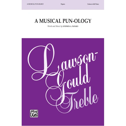 A Musical Pun-ology Unison Voices Choral Sheet Music