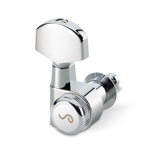 Schaller M6-PIN Rearlocking Machine Heads 3/3 Chrome Pin Lock Tuner