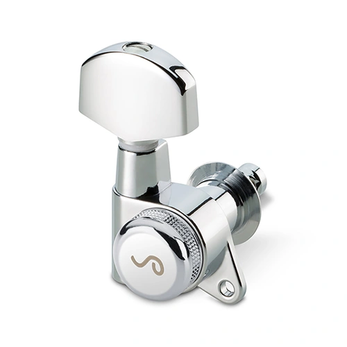 Schaller M6-135 Rearlocking Machines 3/3 - Chrome Guitar Tuner with Patented Locking System