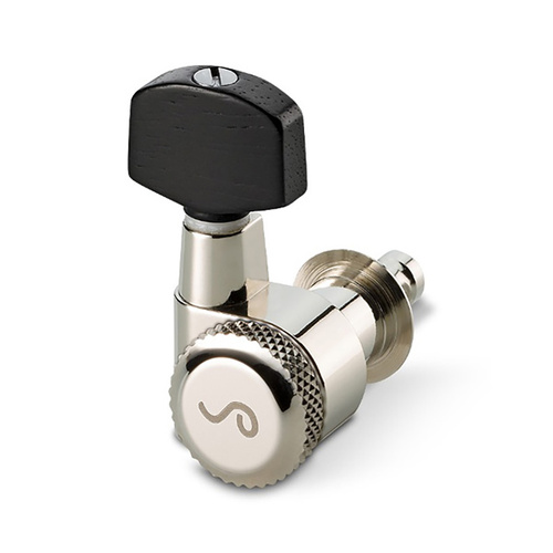 Schaller M6-PIN Rearlocking Machine Heads 3/3 Nickel with Ebony Pin