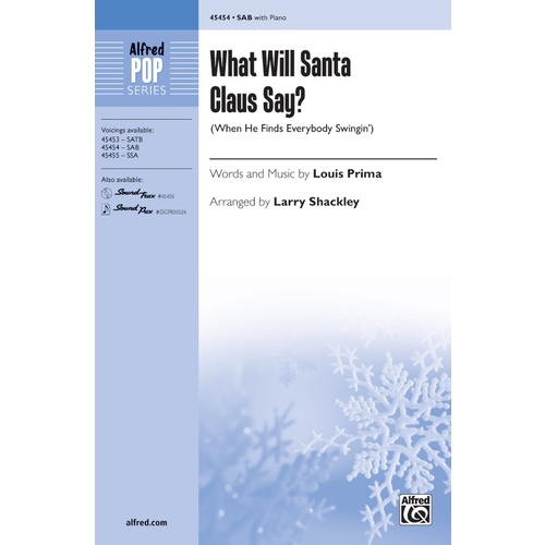 What Will Santa Claus Say? Choral Sheet Music for 3 Part Mixed/SAB