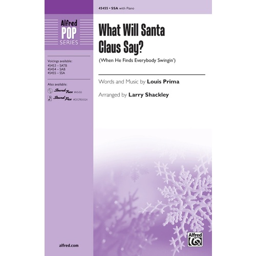 What Will Santa Claus Say? Choral Sheet Music for 3 Part Treble/SSA