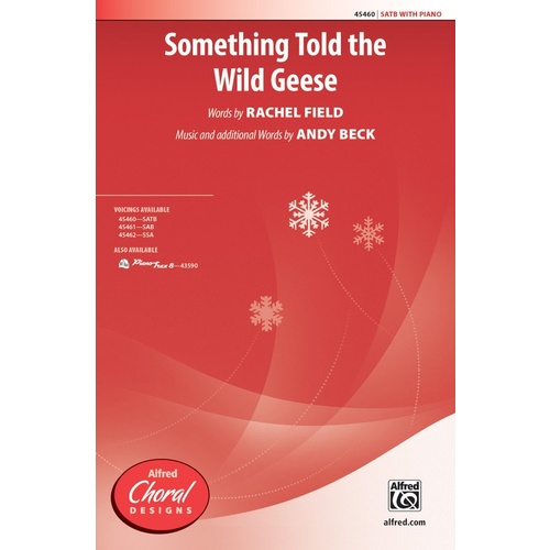 Something Told the Wild Geese SATB Choral Sheet Music