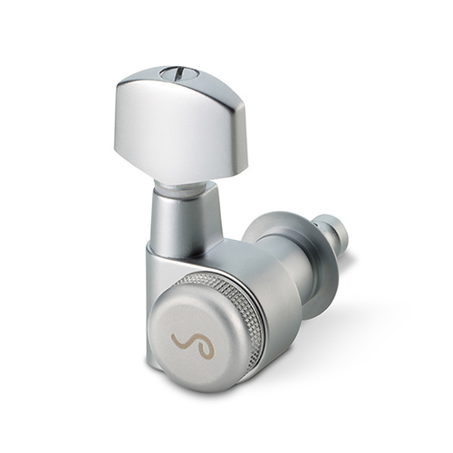 Schaller M6-PIN Rearlocking Machine Heads 6-in-Line Satin Chrome Pin Model