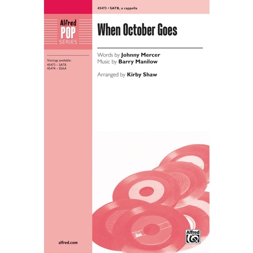 When October Goes SATB Choral Sheet Music