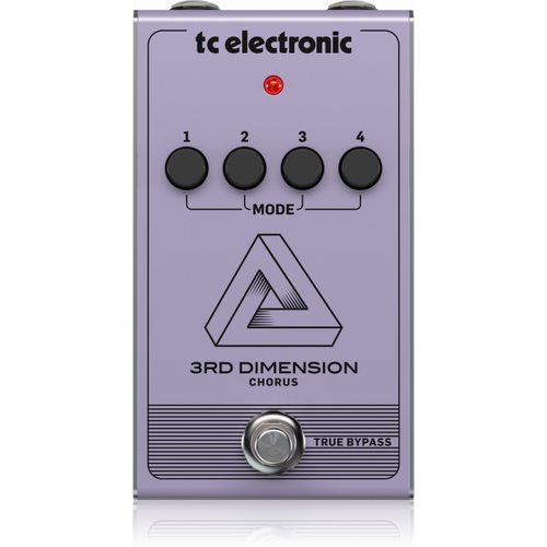 TC Electronic 3rd Dimension Chorus Pedal - Vintage Analog with 4-Button Effect Selection and BBD Circuitry