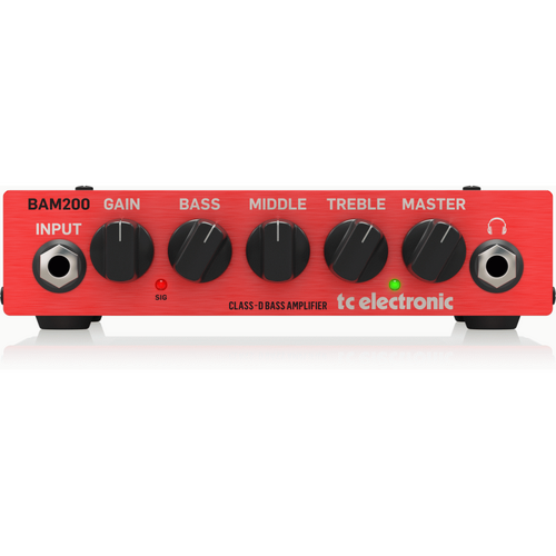 TC Electronic BAM200 Ultra-Compact 200 Watt Bass Head Class-D Amp Technology