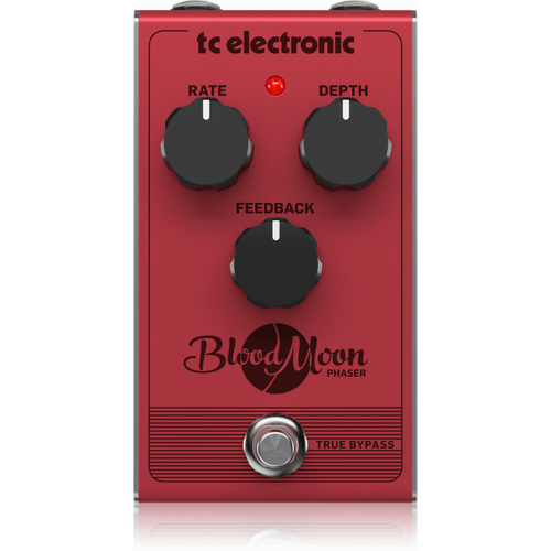 TC Electronic Blood Moon Phaser Pedal - Vintage-Style, Four-Stage Filter, All-Analog Circuit