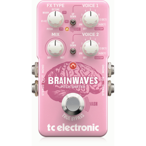 TC Electronic Brainwaves Pitch Shifter with Studio-Grade Algorithms and MASH Footswitch