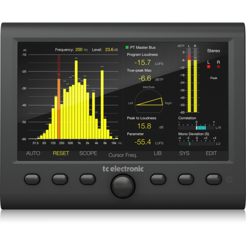 TC Electronic Clarity M Stereo Audio Meter with 7 High Resolution Display and USB Connection