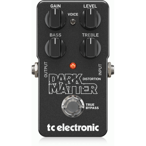 TC Electronic Dark Matter Distortion Pedal with Two-Band EQ and Voicing Switch
