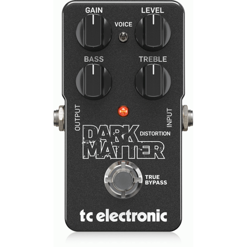 TC Electronic Dark Matter Distortion Pedal with Two-Band EQ and Voicing Switch