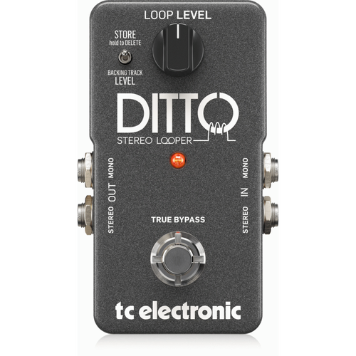 TC Electronic Ditto Stereo Looper Pedal with Stereo I/O and Loop Import/Export