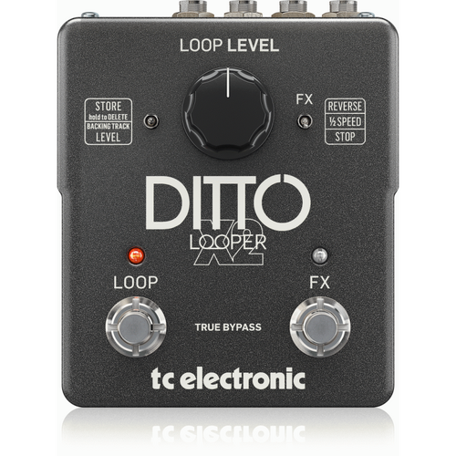 TC Electronic Ditto X2 Looper Pedal with Stop Button and Loop Effects