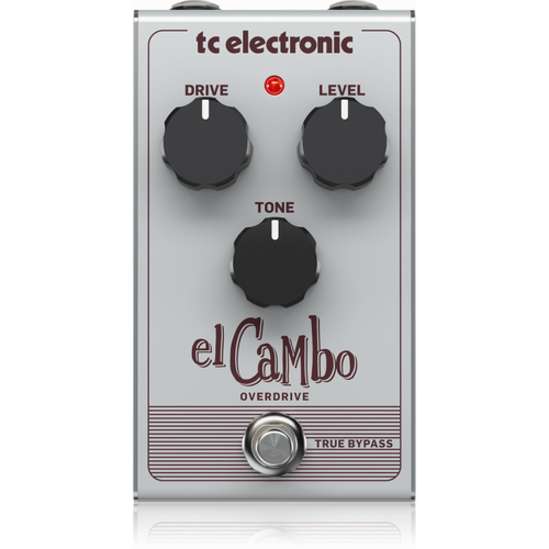 TC Electronic El Cambo Overdrive Pedal - Classic Tube Overdrive with 3-Knob Interface for Blues Rock Tones