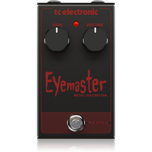 TC Electronic Eyemaster Metal Distortion Pedal with 2-Knob Interface
