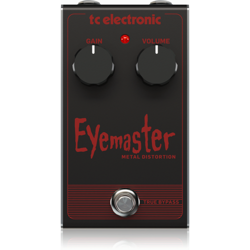 TC Electronic Eyemaster Metal Distortion Pedal with 2-Knob Interface