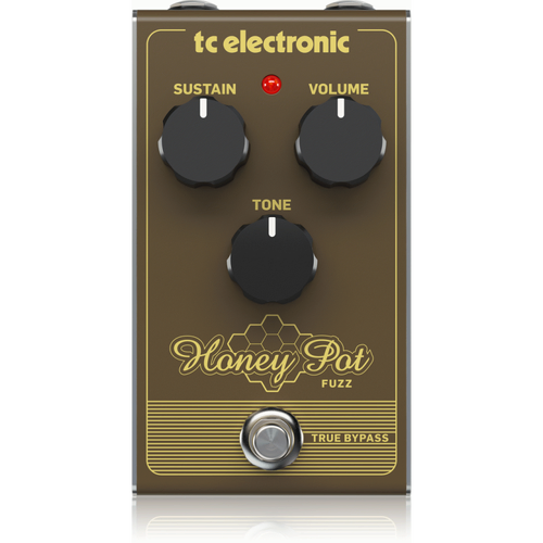 TC Electronic Honey Pot Fuzz Vintage Fuzz Pedal with Massive Tones and Sustain