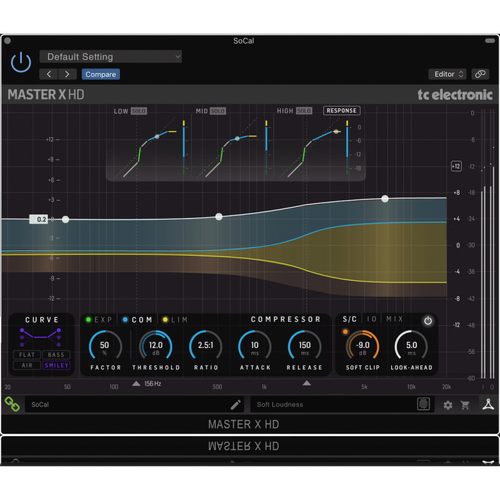 TC Electronic Master X HD-DT Multiband Dynamics Processor Plug-In with Optional Hardware Controller