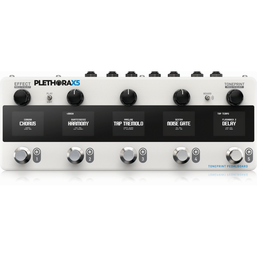 TC Electronic Plethora X5 TonePrint Pedal Board with 5 Pedal Slots and 127 Boards