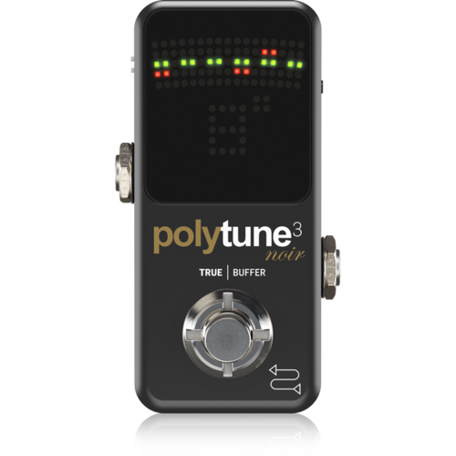 TC Electronic PolyTune 3 Noir Mini Polyphonic Guitar Tuner Pedal - Black